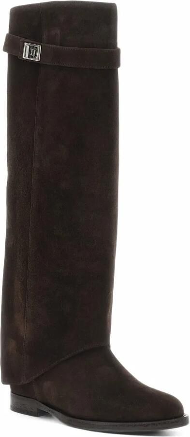 Via Roma 15 foldover buckle-strap boots Bruin