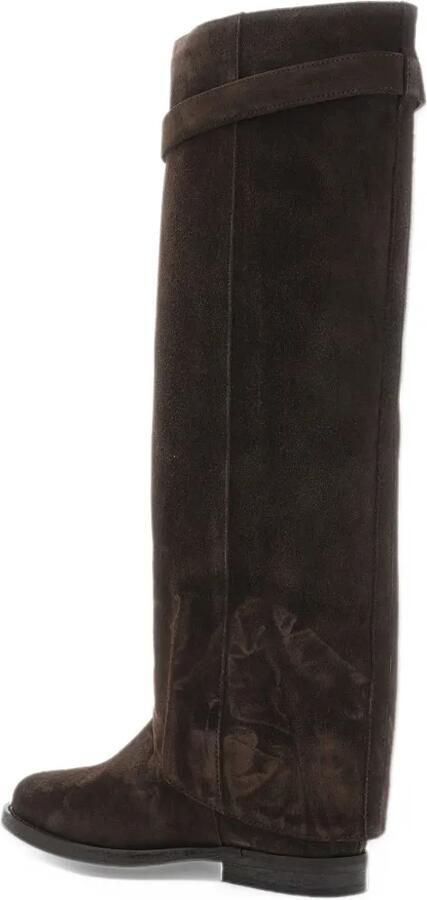 Via Roma 15 foldover buckle-strap boots Bruin - Foto 2