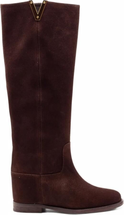 Via Roma 15 internal wedge knee-high boots Bruin