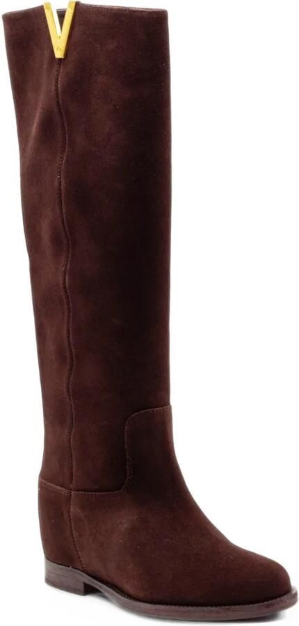 Via Roma 15 internal wedge knee-high boots Bruin - Foto 3