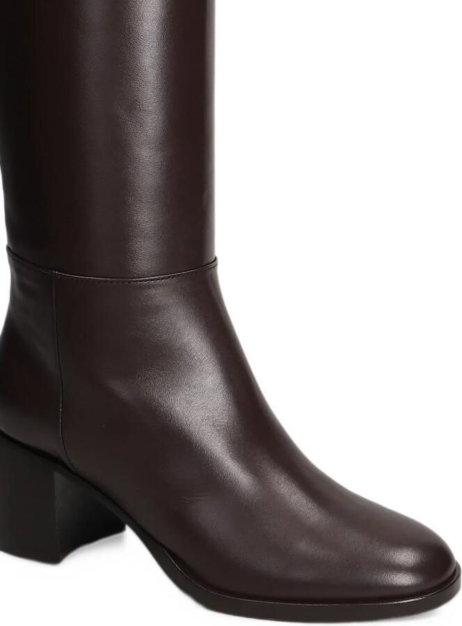 Via Roma 15 leather knee-high boots Bruin - Foto 2