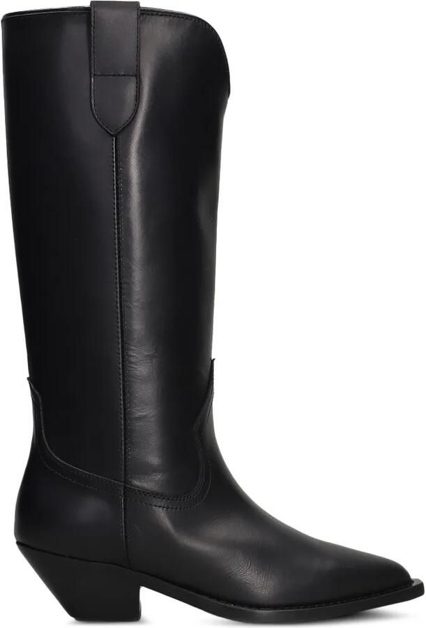 Via Roma 15 Leren cowboylaarzen Zwart