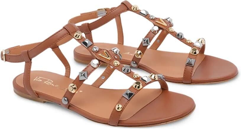 Via Roma 15 Leren sandalen Bruin