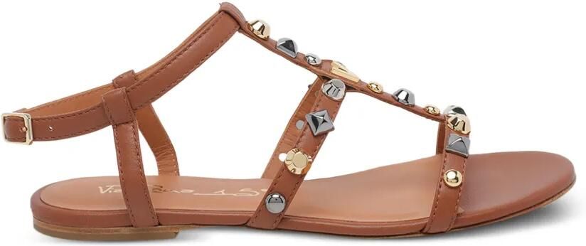 Via Roma 15 Leren sandalen Bruin - Foto 4