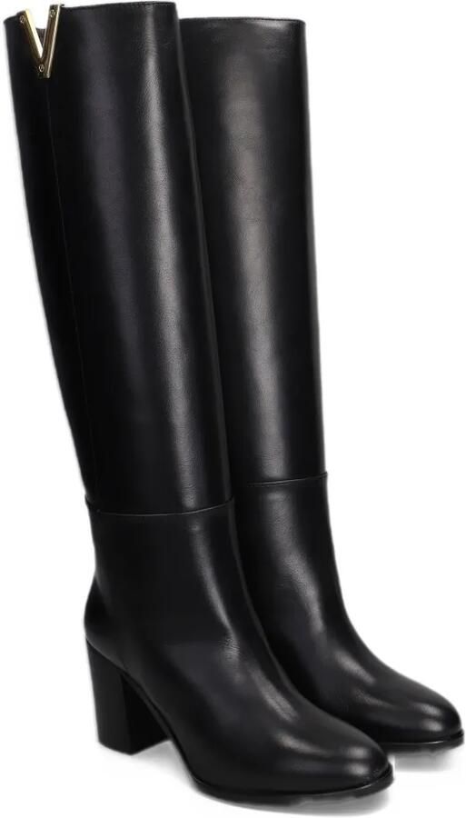 Via Roma 15 logo-plaque leather boots Zwart - Foto 3