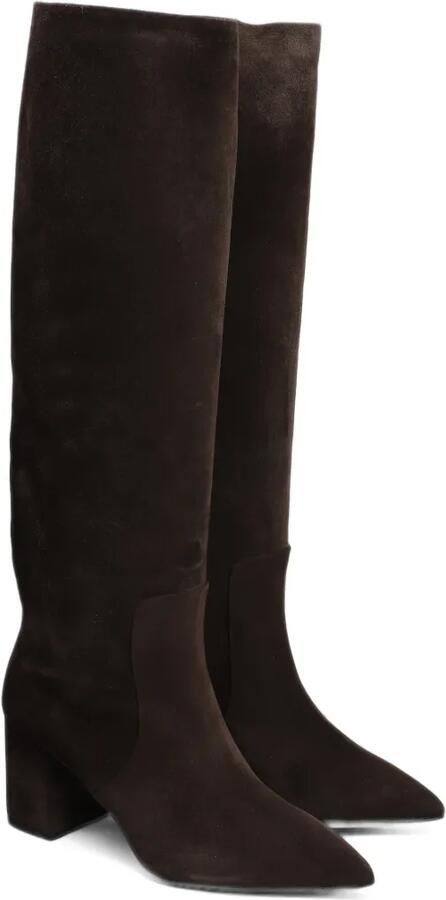 Via Roma 15 logo-plaque pointed-toe knee-high boots Bruin - Foto 4