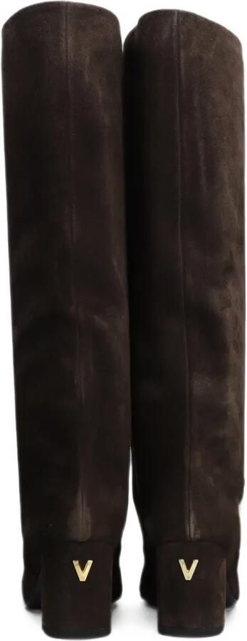 Via Roma 15 logo-plaque pointed-toe knee-high boots Bruin - Foto 5