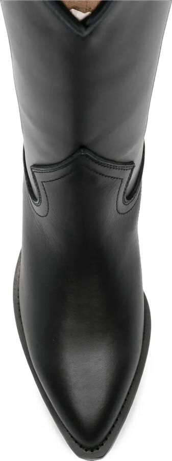 Via Roma 15 Cowboylaarzen met puntige neus Zwart
