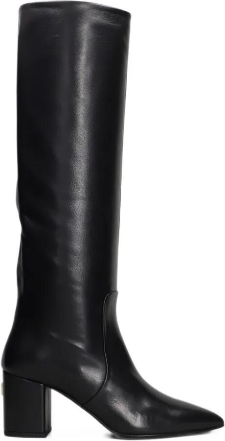 Via Roma 15 pointed-toe knee-high boots Zwart