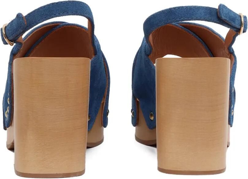 Via Roma 15 Sandalen met gekruiste bandjes en studs Blauw - Foto 2