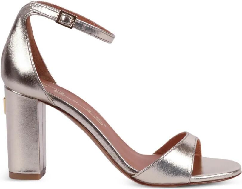 Via Roma 15 Sandalen met metallic-effect Zilver