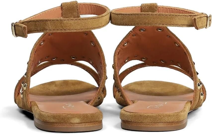 Via Roma 15 Sandalen met studs en V-logo Beige - Foto 4
