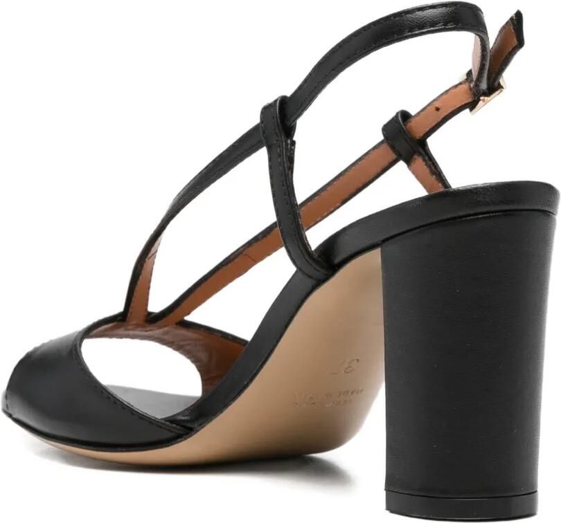 Via Roma 15 Sandalen met T-bandje en hak Zwart - Foto 3