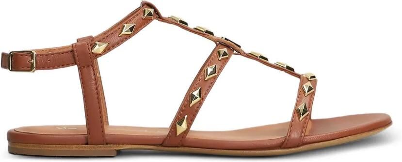 Via Roma 15 Sandalen verfraaid met studs Beige