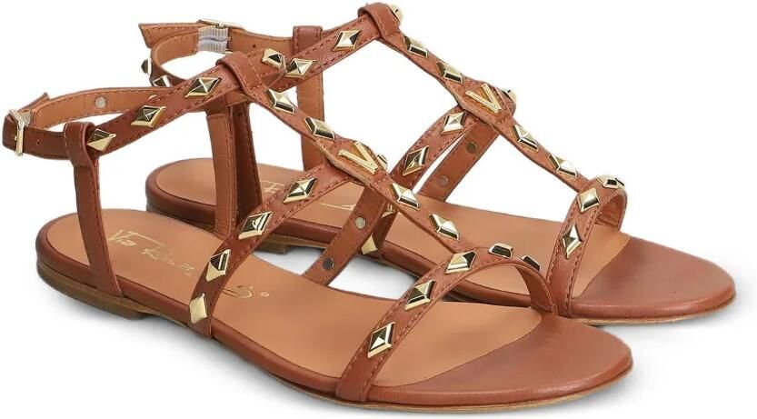 Via Roma 15 Sandalen verfraaid met studs Beige - Foto 4