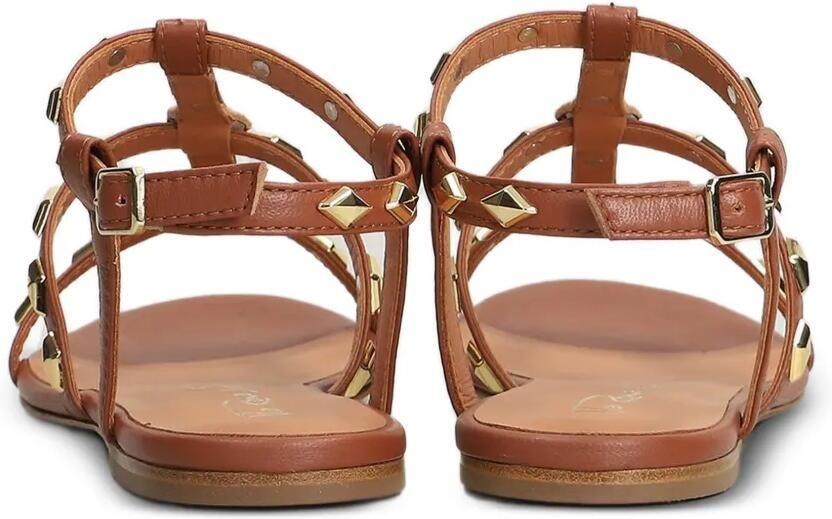 Via Roma 15 Sandalen verfraaid met studs Beige - Foto 3