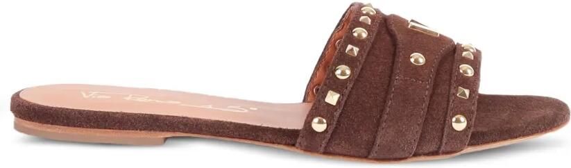 Via Roma 15 Sandalen verfraaid met studs Bruin