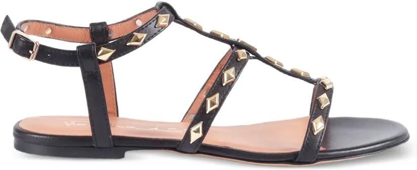 Via Roma 15 Sandalen verfraaid met studs Zwart
