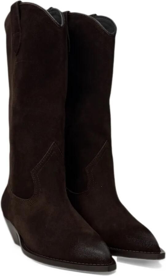 Via Roma 15 Santa Monica suede cowboy boots Bruin - Foto 3