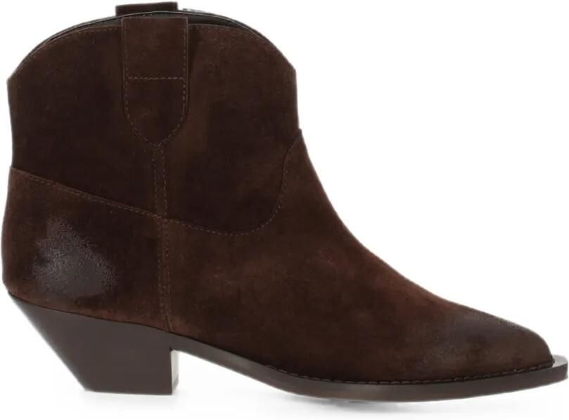 Via Roma 15 Suède cowboylaarzen Bruin
