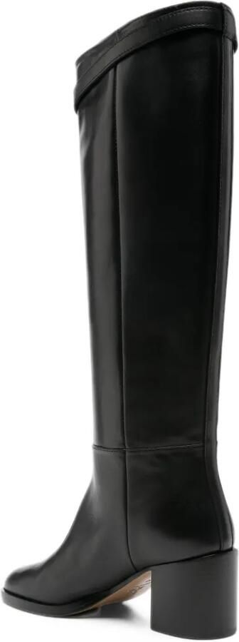 Via Roma 15 turnlock-fastening leather boots Zwart - Foto 4