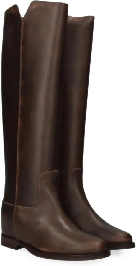 Via Roma 15 V-cut leather boots Bruin - Foto 2