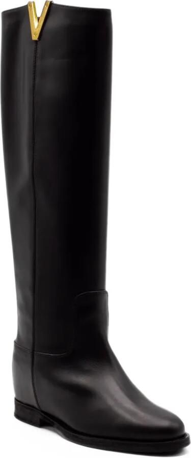 Via Roma 15 V-shaped metal-plate boots Zwart - Foto 5