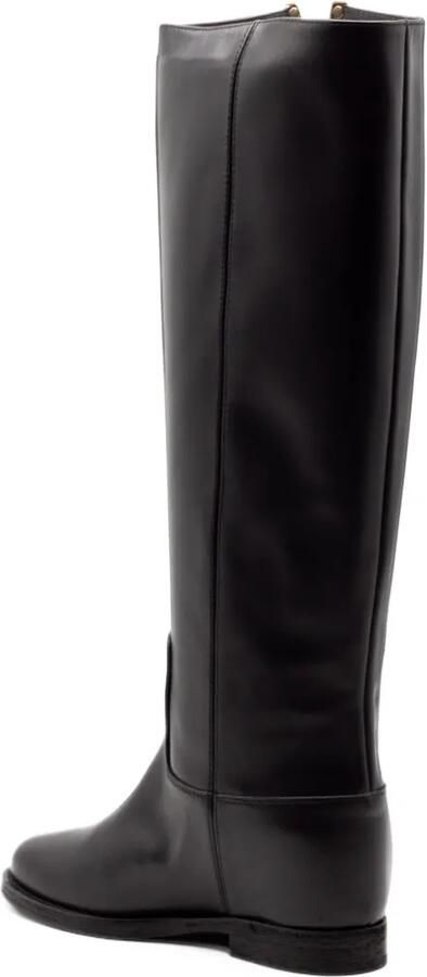Via Roma 15 V-shaped metal-plate boots Zwart - Foto 4