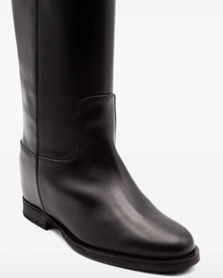 Via Roma 15 V-shaped metal-plate boots Zwart - Foto 3