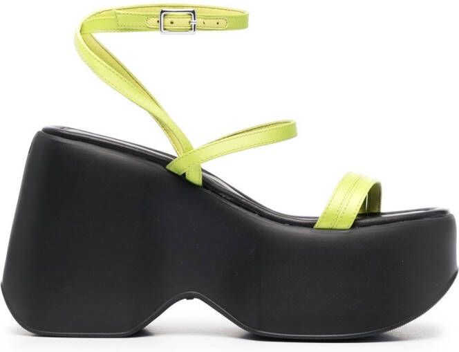 Vic Matie Leren sandalen Groen