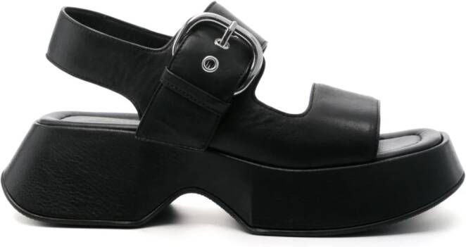 Vic Matie Leren sandalen Zwart