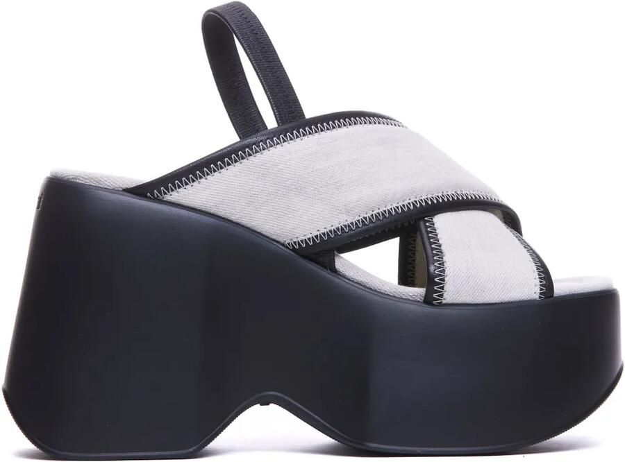 Vic Matie 100 mm sandalen met plateauzool Wit