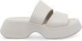 Vic Matie 55 mm leren sandalen met hak Beige - Beige