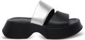 Vic Matie 55 mm leren sandalen met hak Zwart - Zwart