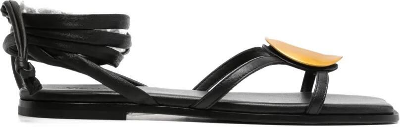 Vic Matie Baron leren sandalen met bandjes Wit