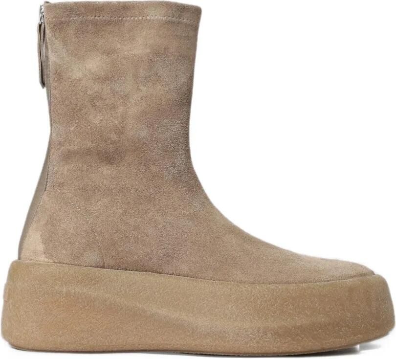 Vic Matie F04 Creepy suède enkellaarzen met plateauzool Beige