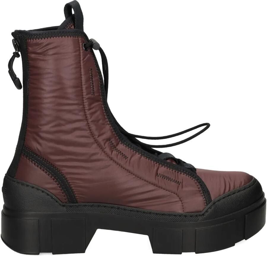 Vic Matie Gewatteerde combat boots met plateauzool Bruin