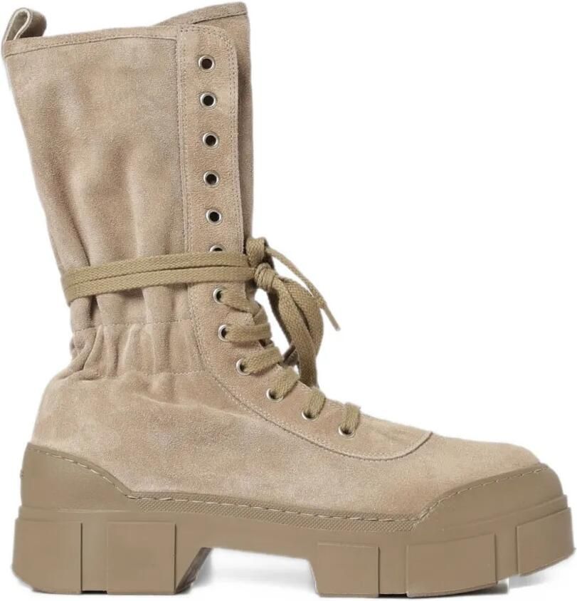 Vic Matie V14 Roccia lace-up suede boots Beige
