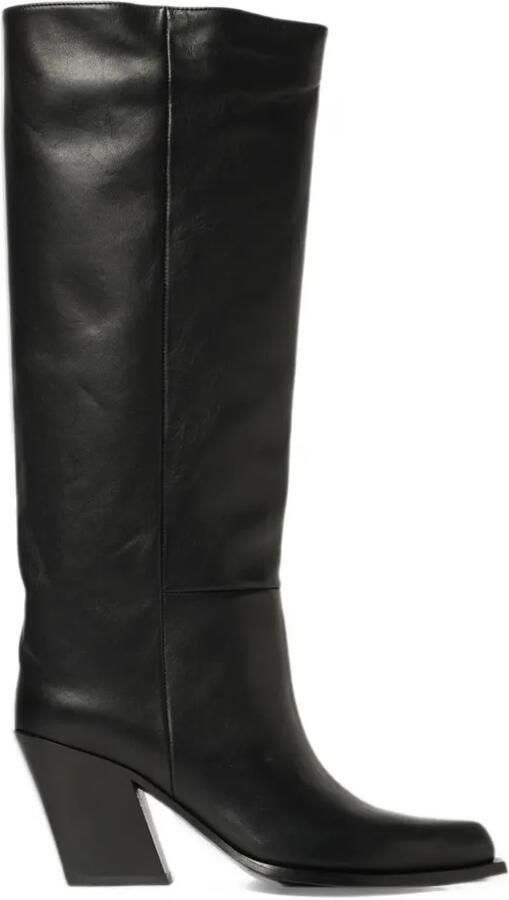 Vic Matie leather knee-high boots Zwart