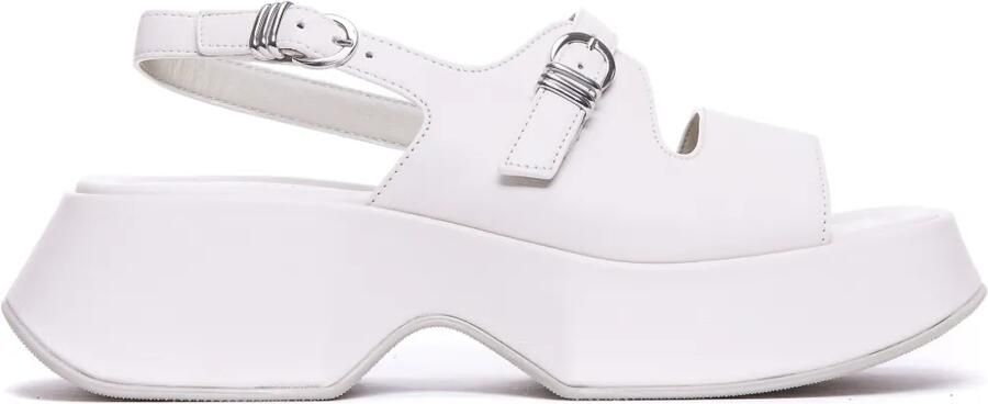 Vic Matie Leren sandalen Wit