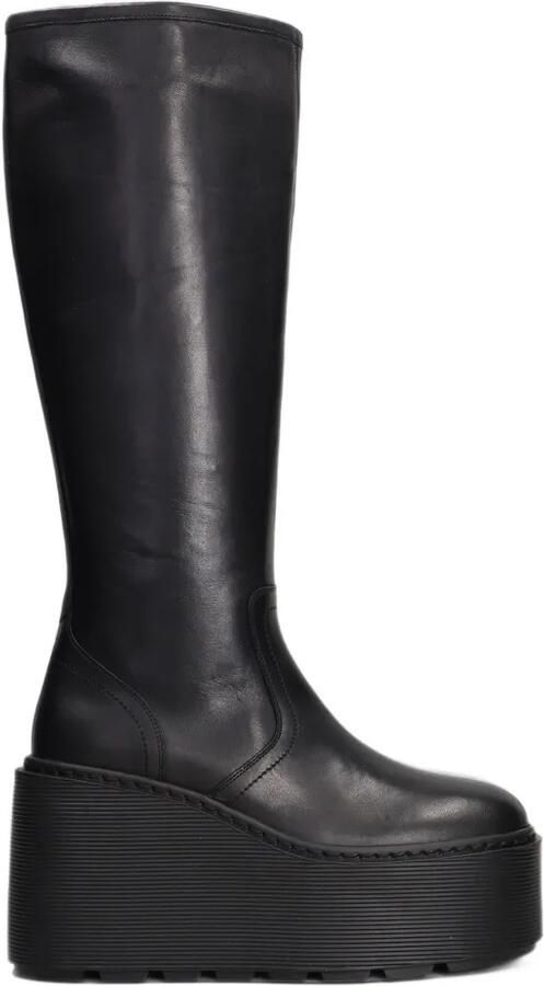 Vic Matie platform wedge-heel boots Zwart