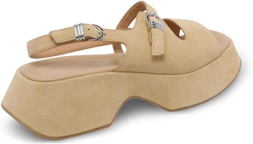 Vic Matie Sandalen met plateauzool en gesp Beige - Foto 2