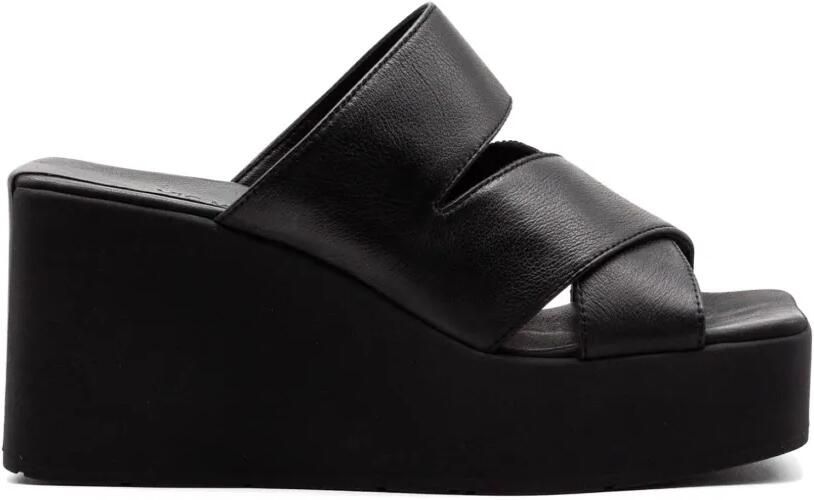 Vic Matie Sandalen met plateauzool Zwart