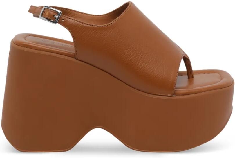 Vic Matie Sensory leren sandalen Bruin
