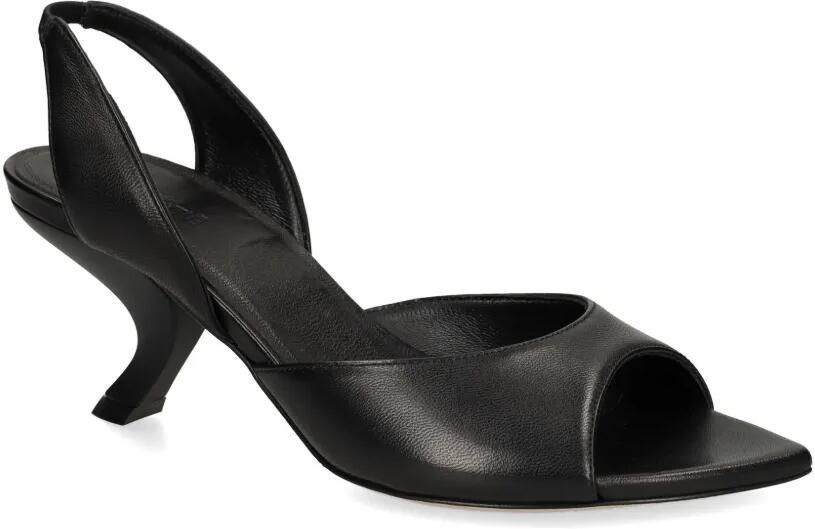 Vic Matie Slingback sandalen met bewerkte hak Zwart
