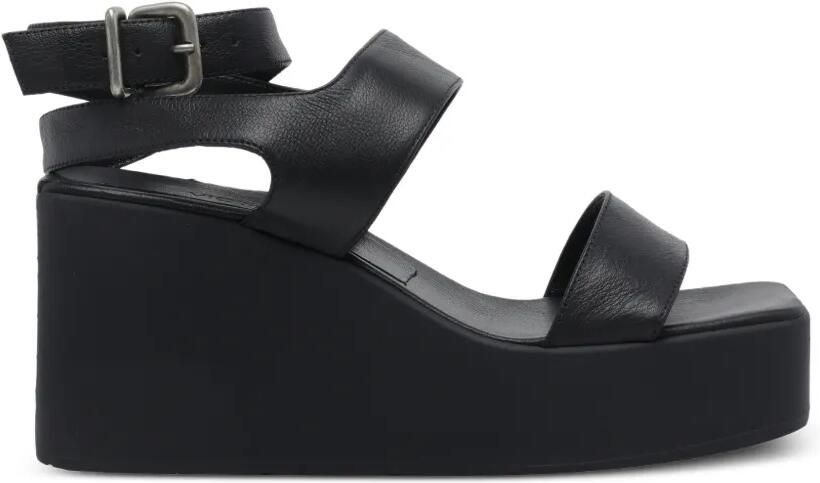 Vic Matie Travel Wedges sandalen met vierkante neus Zwart