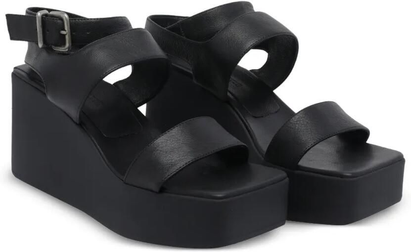 Vic Matie Travel Wedges sandalen met vierkante neus Zwart - Foto 4