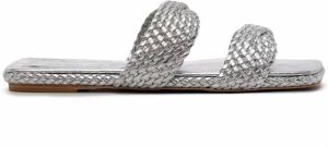 Vicenza Cincinati sandalen met gevlochten bandje Zilver