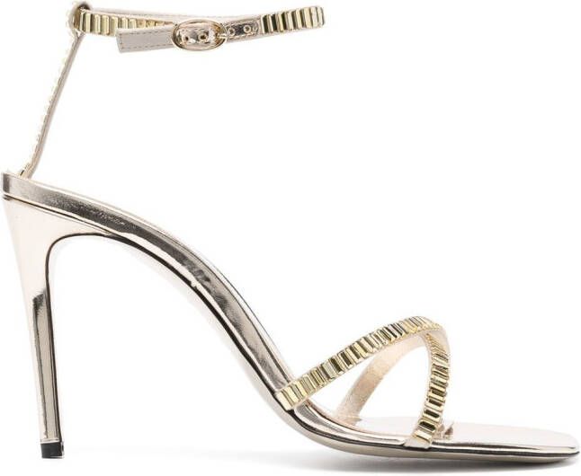 Victoria Beckham Sandalen verfraaid met kristal Goud