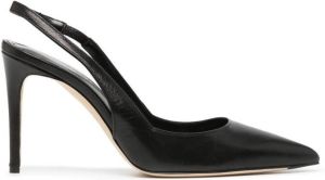 Victoria Beckham Leren slingback pumps Zwart